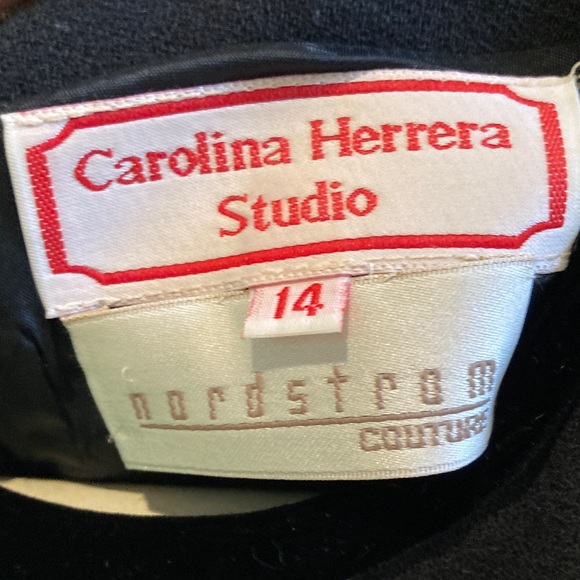 EUC Vintage Carolina Herrera Black Dress - Picture 5 of 7